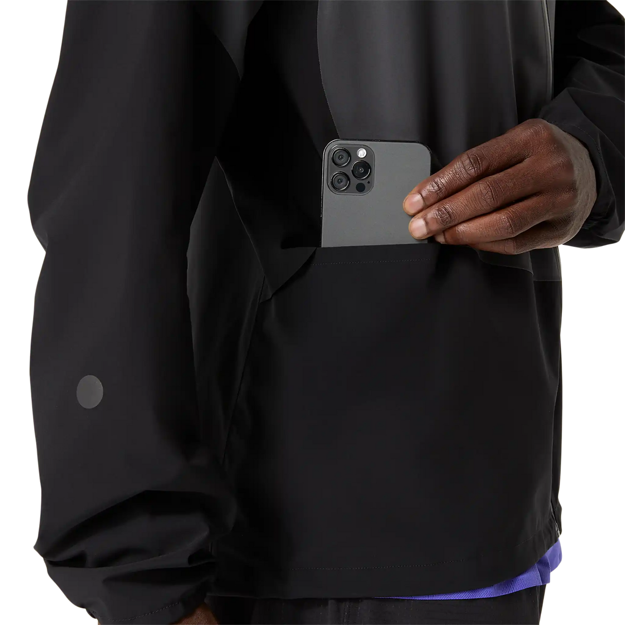 ASICS Metarun Legend Jacket de course à pied homme - Noir performance / Gris graphite