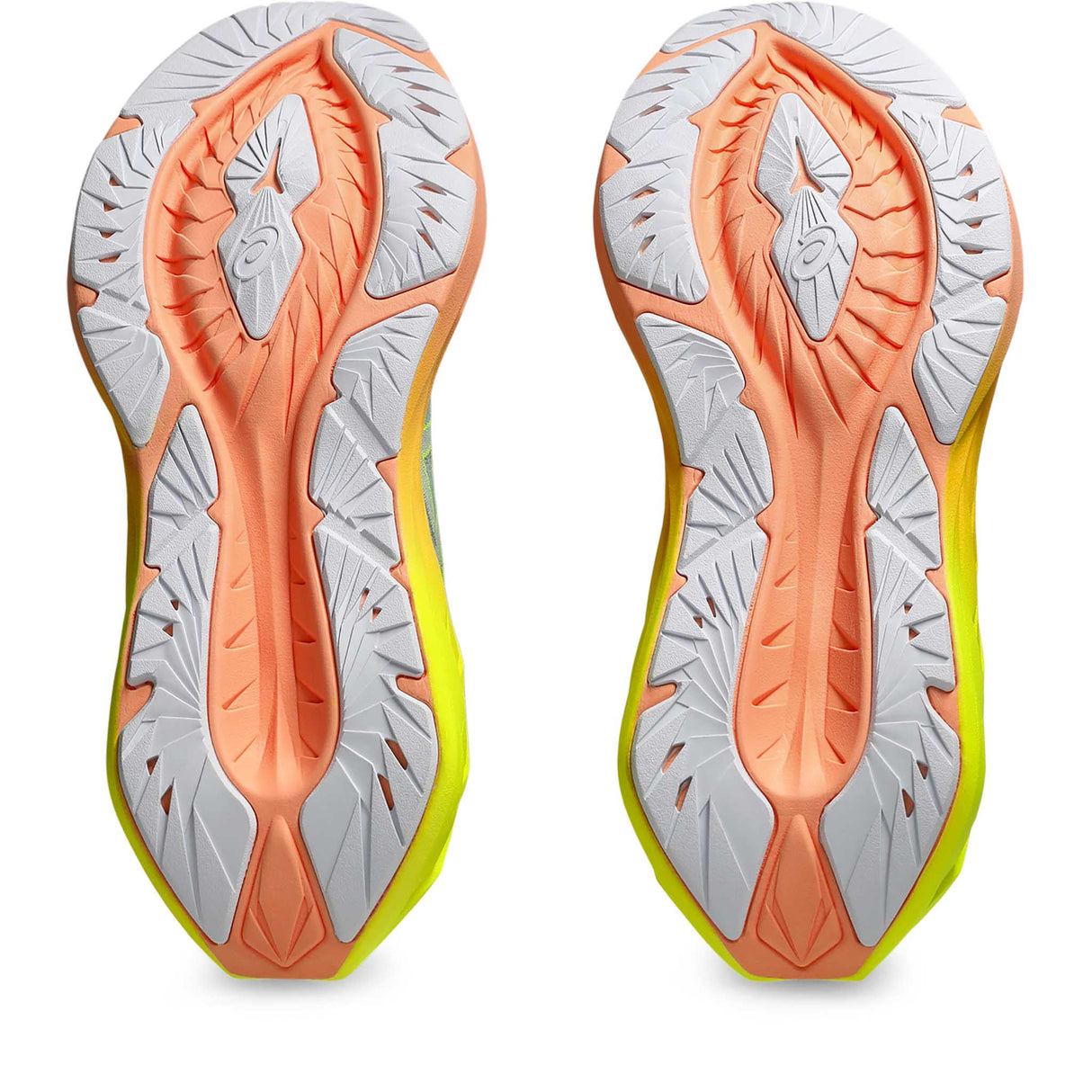 ASICS Novablast 4 Paris souliers de course femme semelles - Cool Matcha / Safety Yellow
