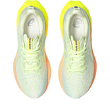 ASICS Novablast 4 Paris souliers de course femme empeigne - Cool Matcha / Safety Yellow