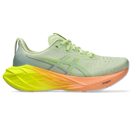 ASICS Novablast 4 Paris souliers de course femme - Cool Matcha / Safety Yellow