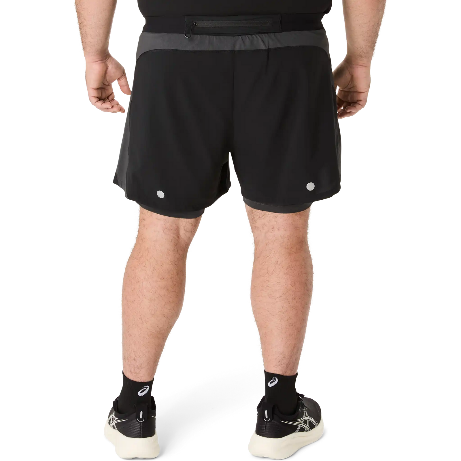 ASICS Road 2-en-1 short de course à pied 5 po homme - Noir performance