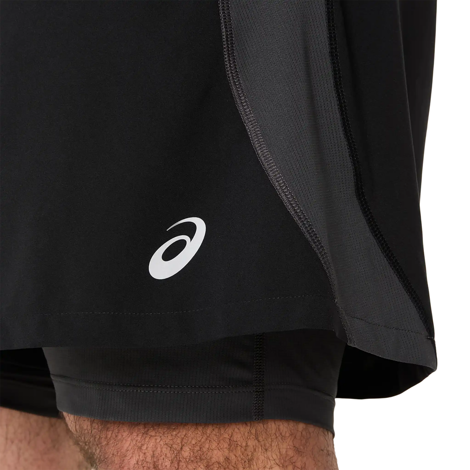 ASICS Road 2-en-1 short de course à pied 5 po homme - Noir performance