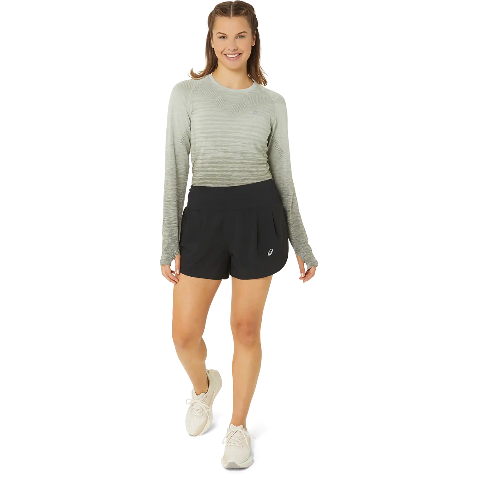 ASICS Road short de course à pied 3,5 po femme - Noir performance