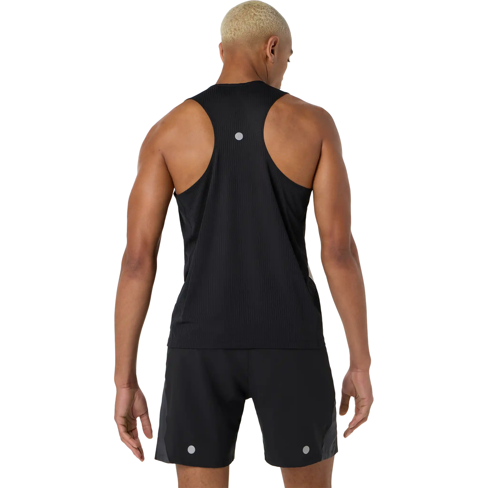ASICS Road Fade Singlet homme - Noir Performance / Crème