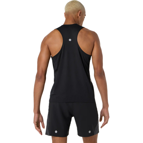 ASICS Road Fade Singlet homme - Noir Performance / Crème