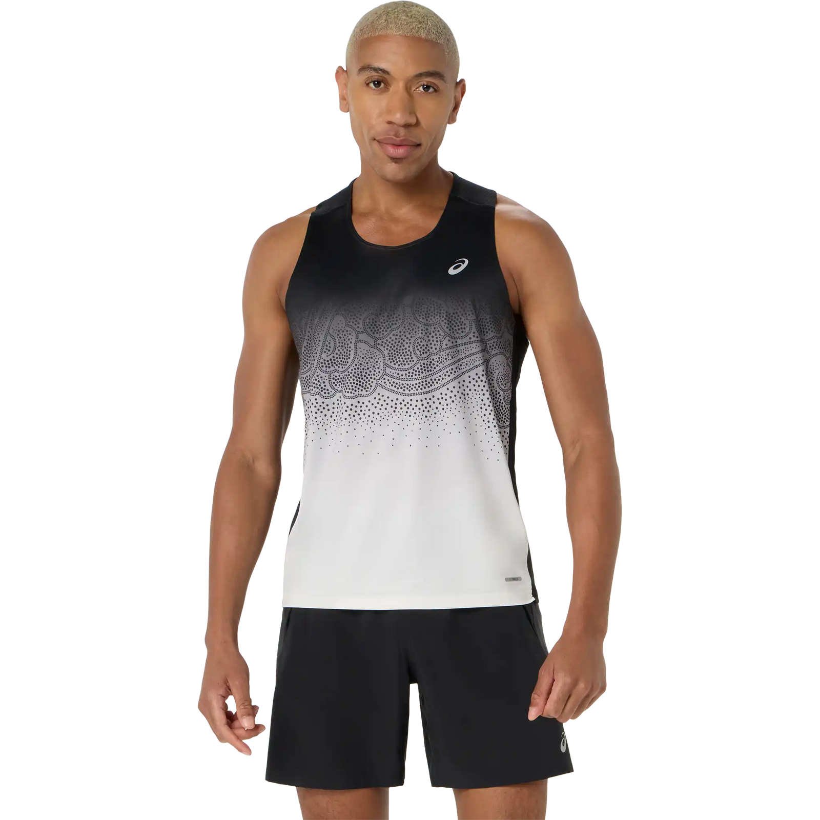 ASICS Road Fade Singlet homme - Noir Performance / Crème