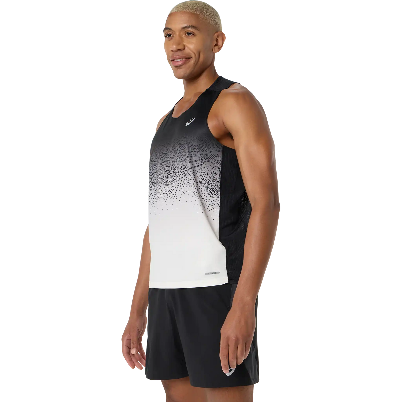 ASICS Road Fade Singlet homme - Noir Performance / Crème
