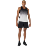 ASICS Road Fade Singlet homme - Noir Performance / Crème