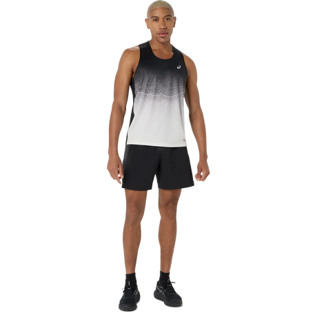 ASICS Road Fade Singlet homme - Noir Performance / Crème