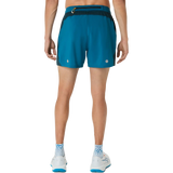 ASICS Road short de course à pied 5 po homme - Bleu sarcelle tranquille / Bleu sarcelle foncé / Yamabuki