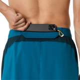 ASICS Road short de course à pied 5 po homme - Bleu sarcelle tranquille / Bleu sarcelle foncé / Yamabuki