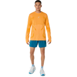 ASICS Road short de course à pied 5 po homme - Bleu sarcelle tranquille / Bleu sarcelle foncé / Yamabuki