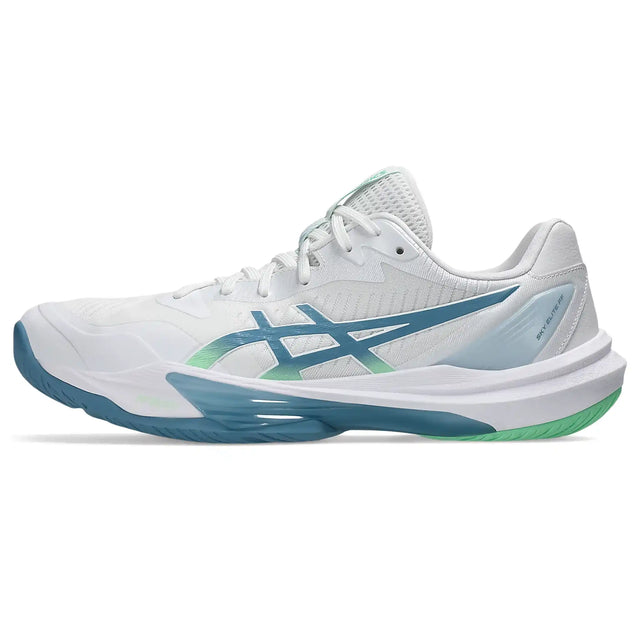 ASICS Sky Elite FF 3 chaussures de volley-ball homme - White / Saba Blue