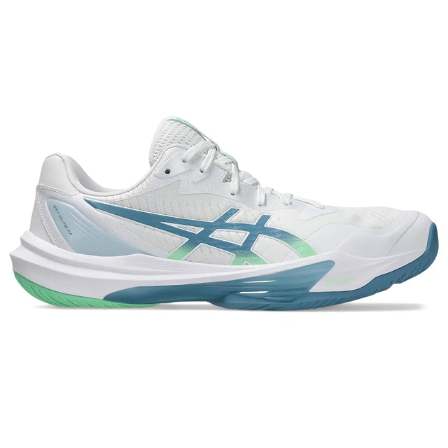 ASICS Sky Elite FF 3 chaussures de volley-ball homme - White / Saba Blue
