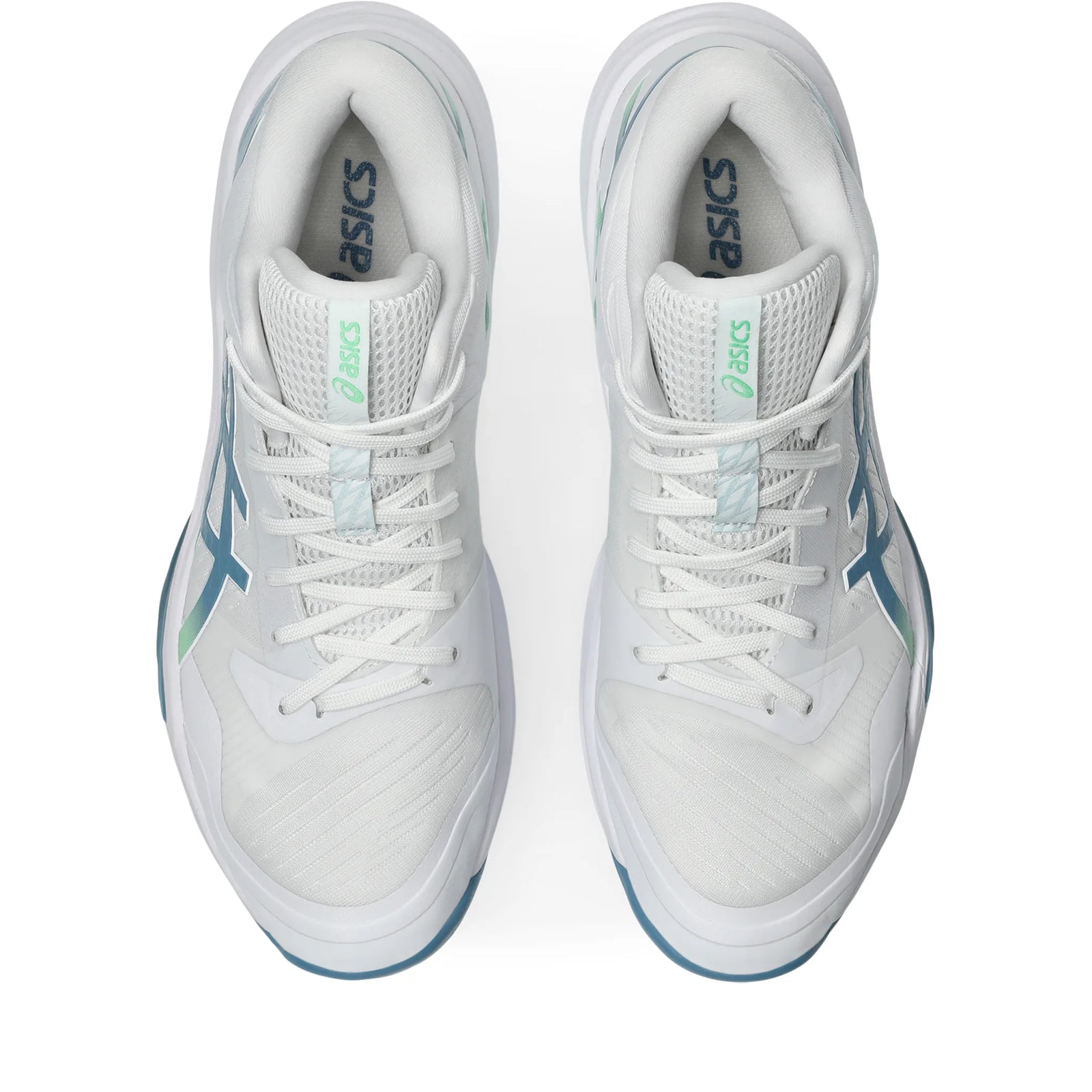 Asics Sky Elite FF MT 3 Men's Volleyball Shoes - White / Saba Blue