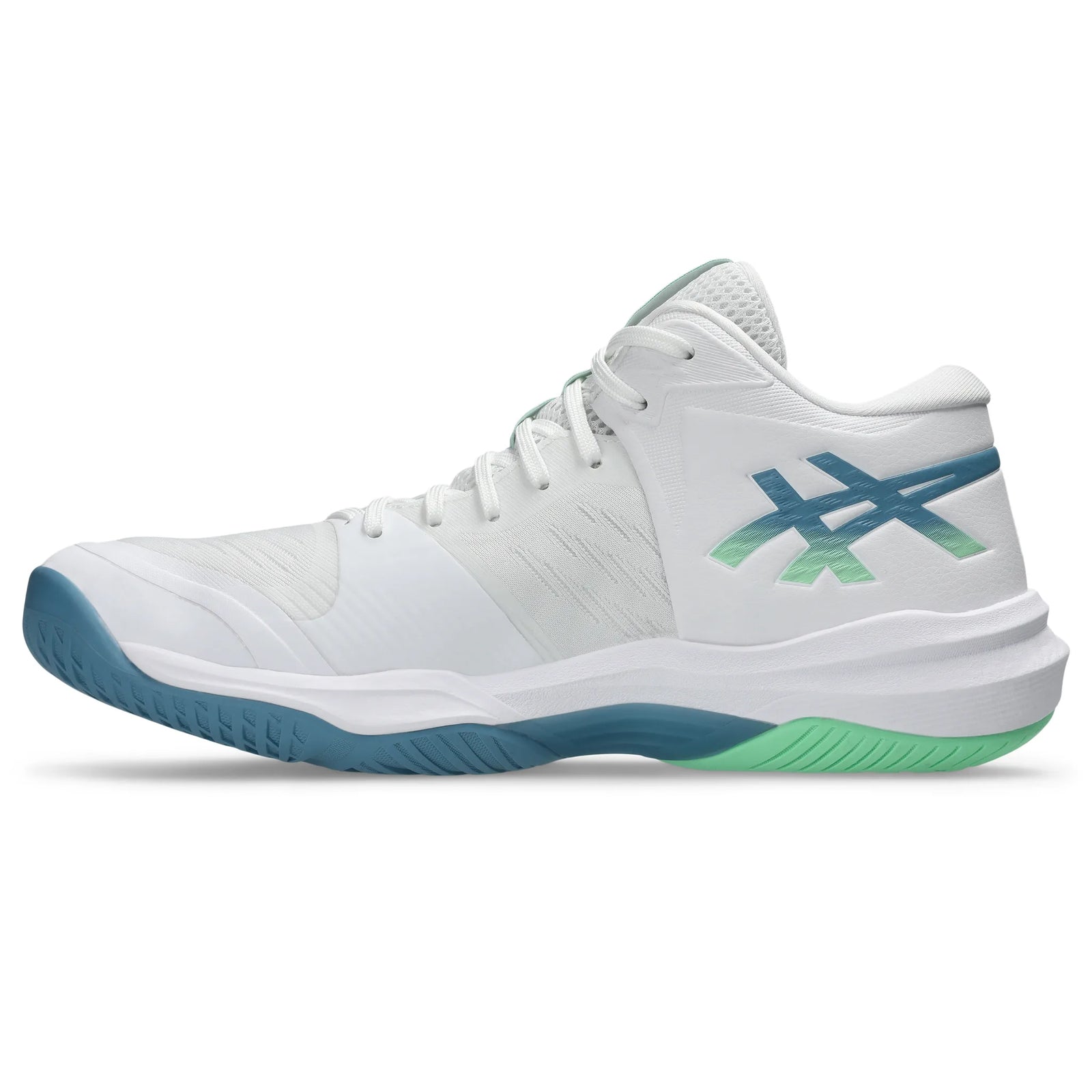 Asics Sky Elite FF MT 3 Men's Volleyball Shoes - White / Saba Blue