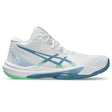 Asics Sky Elite FF MT 3 Men's Volleyball Shoes - White / Saba Blue
