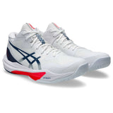 ASICS Sky Elite FF MT 3 souliers de volleyball homme - White / Mako Blue