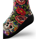Outway Afterlife Crew unisex running sock - Black / Red - side view
