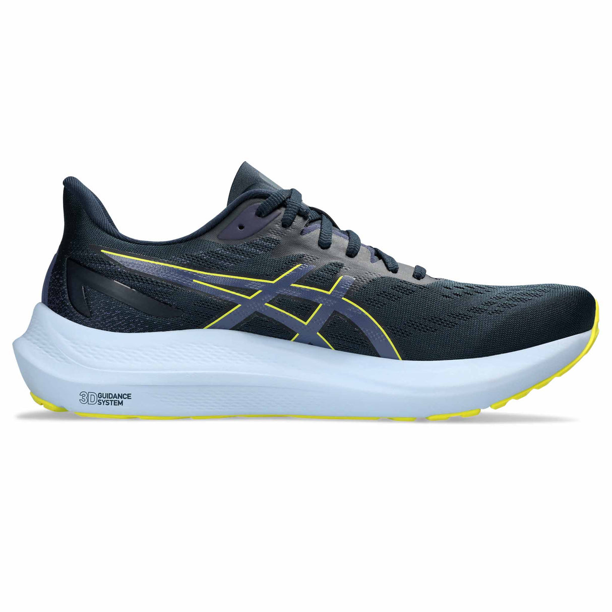 ASICS GT-2000 12 chaussures de course à pied pour homme - French Blue / Bright Yellow