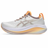 Asics Gel-Nimbus 27 Women's Running Shoes - White / Fawn