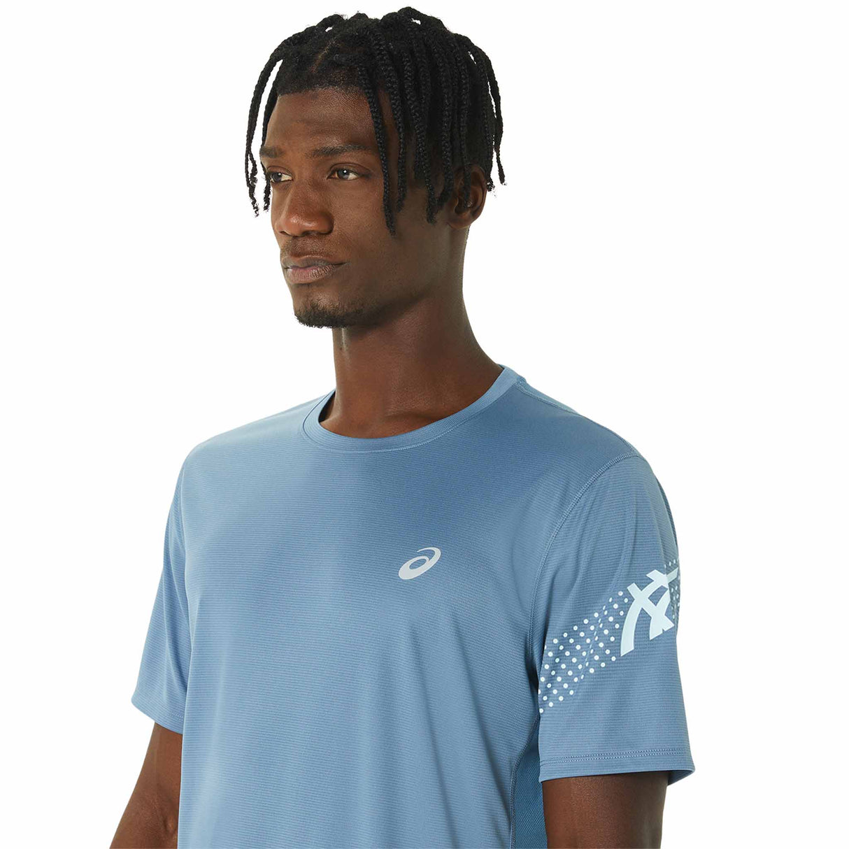 ASICS Icon T-shirt de course à pied à manches courtes pour homme - Bleu