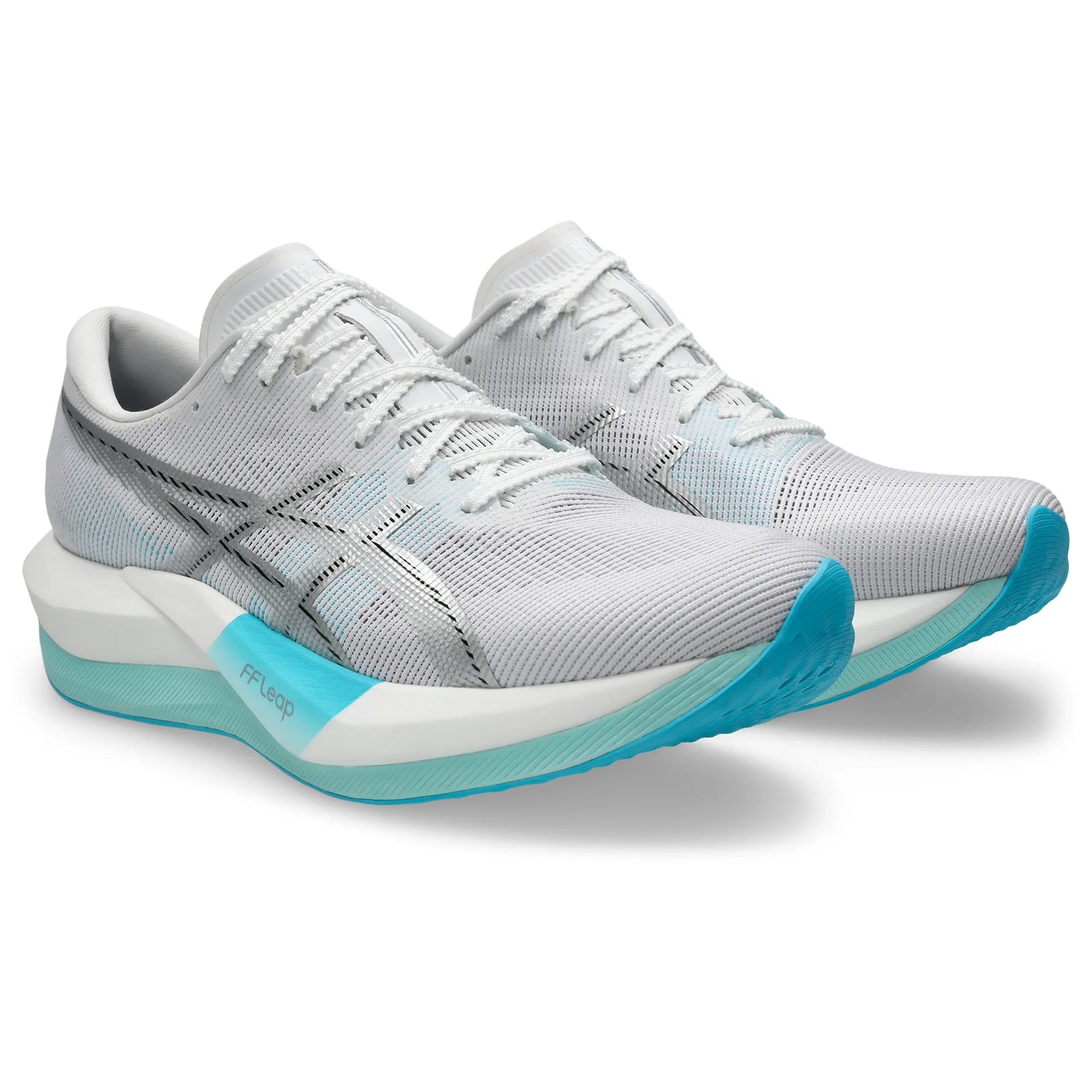 Asics Magic Speed 5 Unisex Carbon Plate Running Shoes - White / Pure Silver