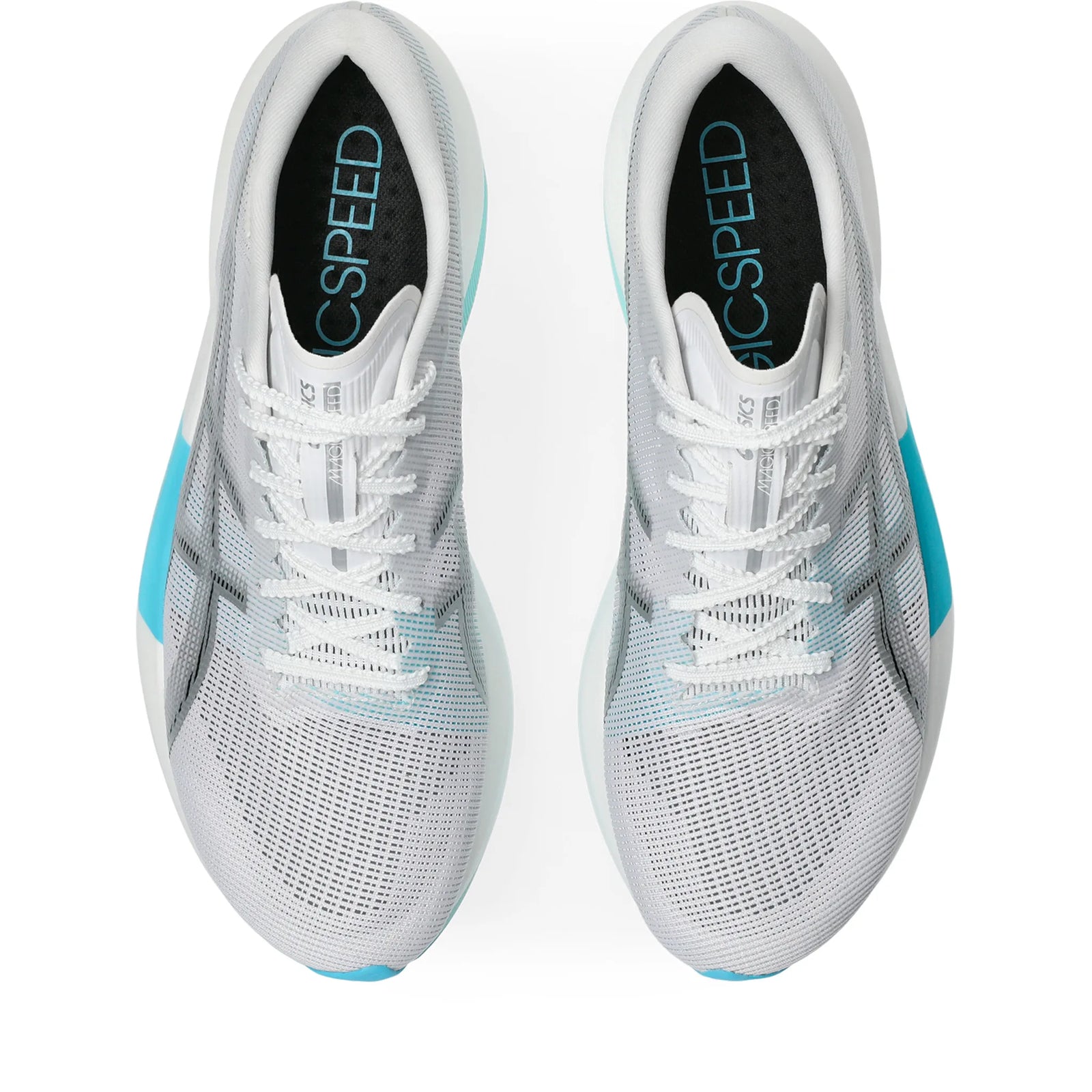 Asics Magic Speed 5 Unisex Carbon Plate Running Shoes - White / Pure Silver