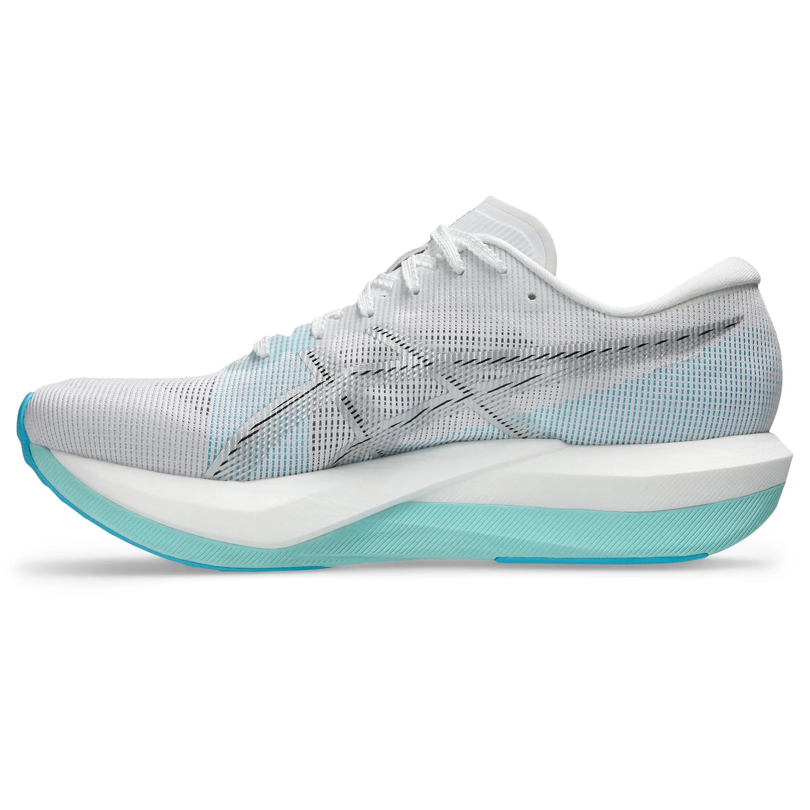 Asics Magic Speed 5 Unisex Carbon Plate Running Shoes - White / Pure Silver
