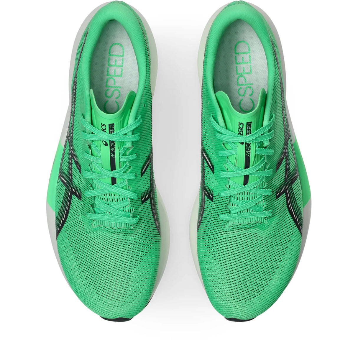 Asics Magic Speed 5 Unisex Carbon Plated Running Shoes - Vital Green / Carrier Grey