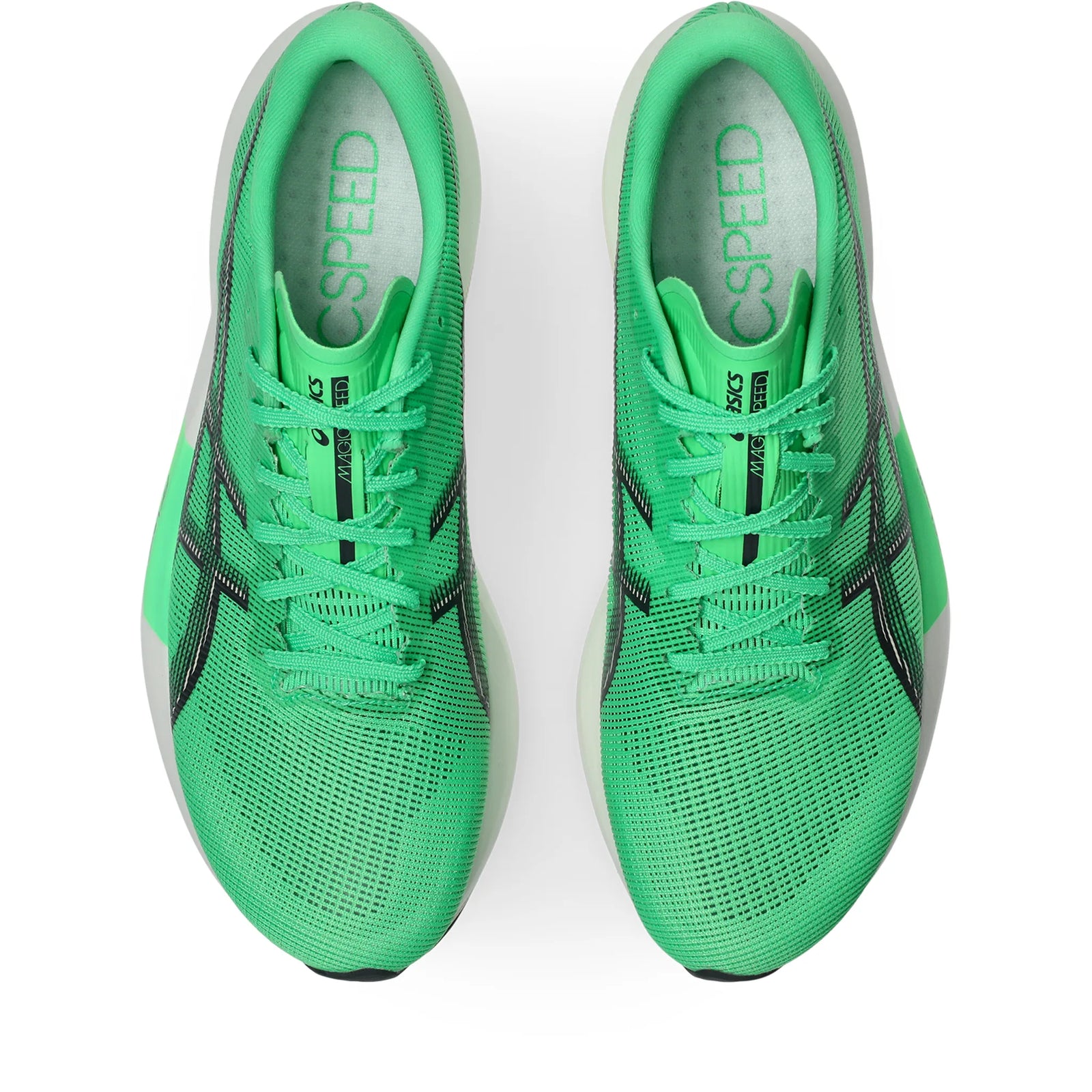 Asics Magic Speed 5 Unisex Carbon Plated Running Shoes - Vital Green / Carrier Grey