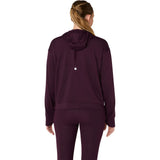 Chandail à capuchon de course ASICS Nagino Run Winter pour femme, coloris Indigo Fog — vue de dos