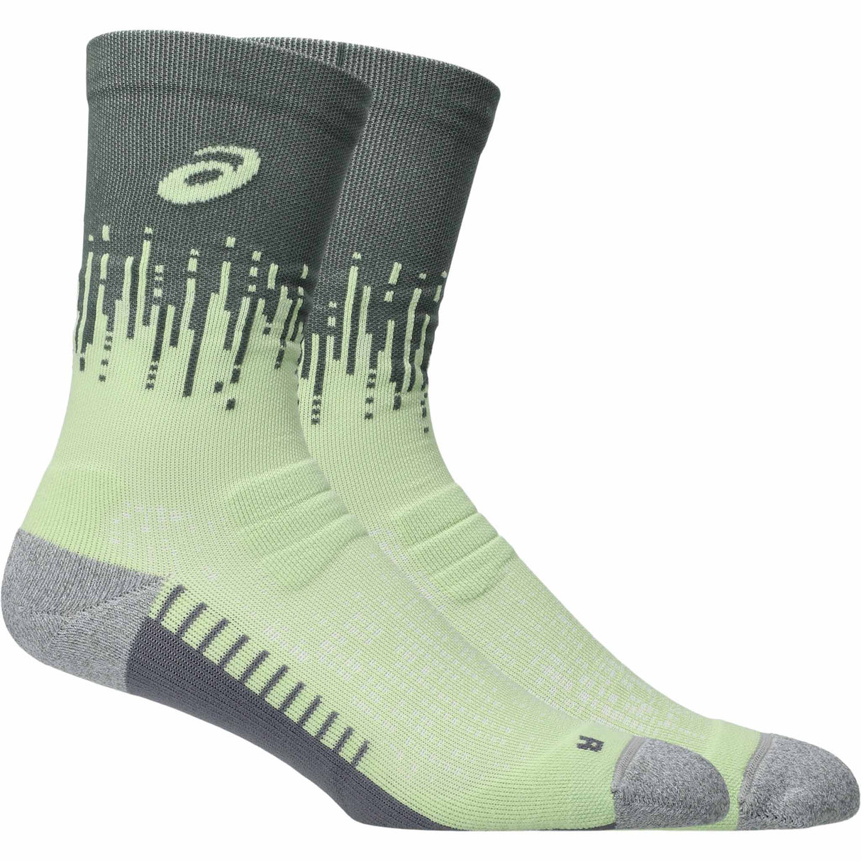 Asics Performance Run Crew Socks - Monument Blue / Whisper Green