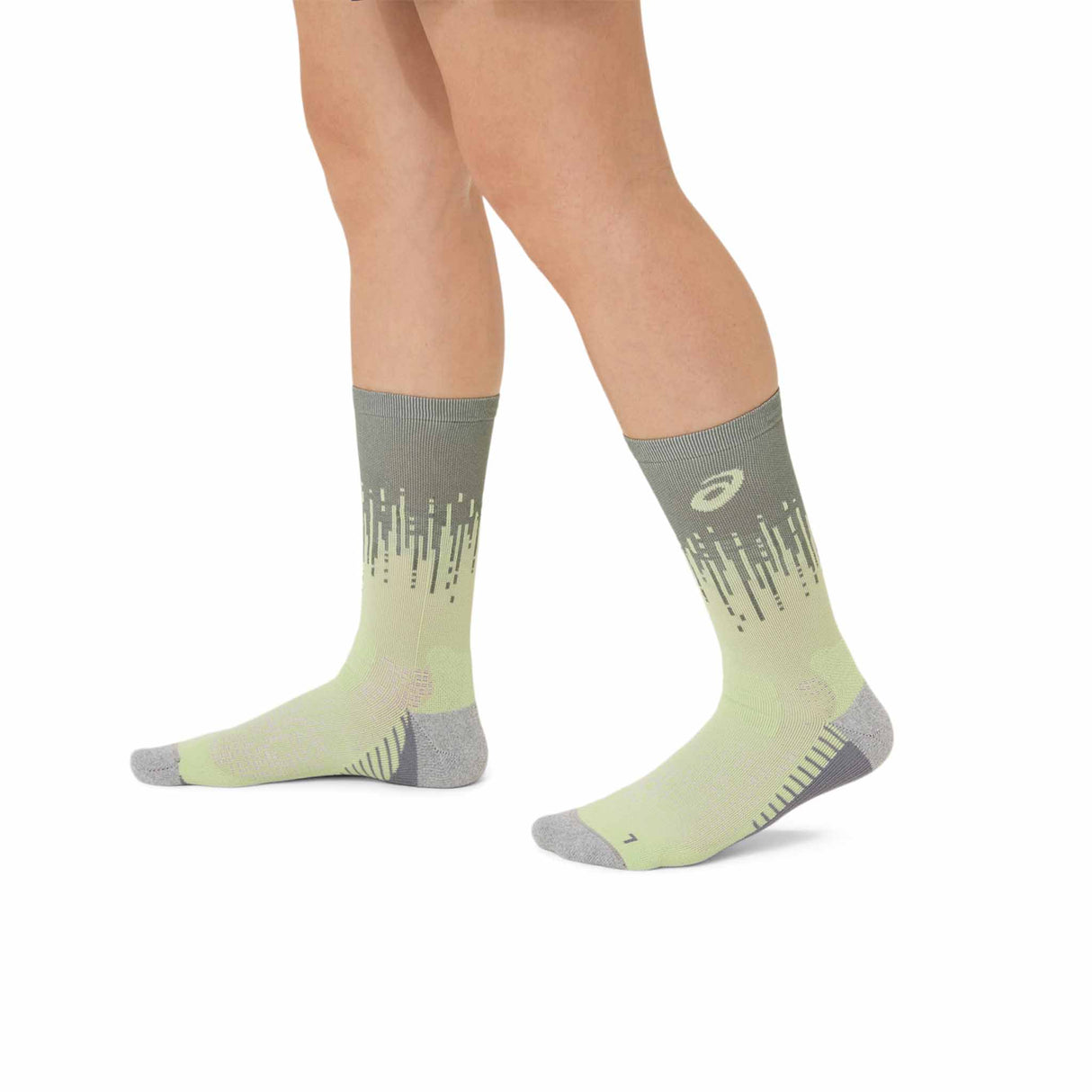 Asics Performance Run Crew Socks - Monument Blue / Whisper Green