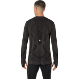 Haut de course à manches longues ASICS Road Seamless pour homme, coloris Performance Black — vue de dos
