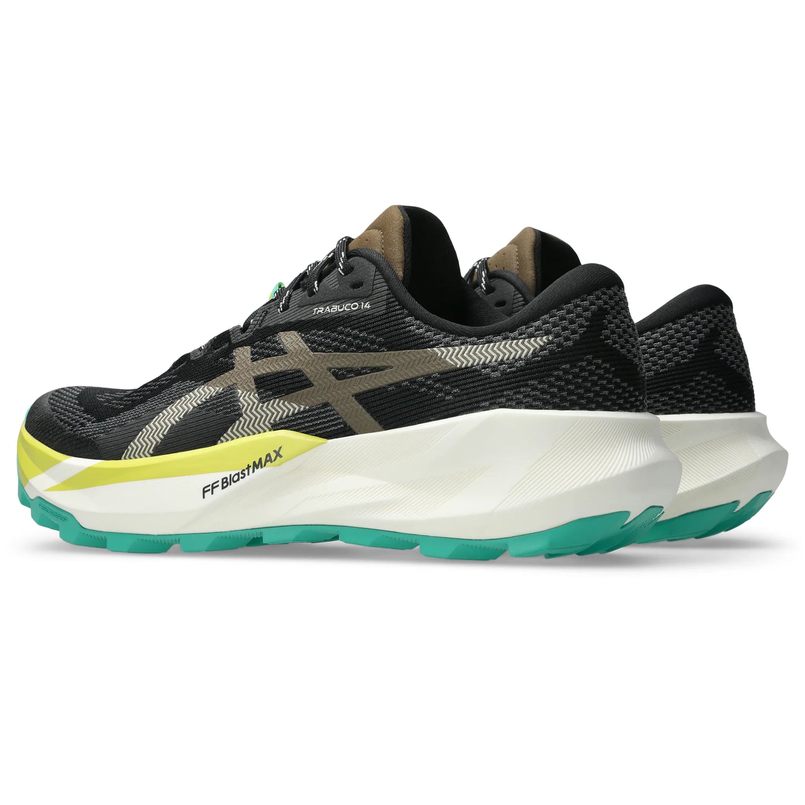 Asics Trabuco 14 Men's Trail Running Shoes - Black / Clay Canyon