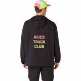 Asics Track Club Relaxed Pullover Jacket for Men - Performance Black