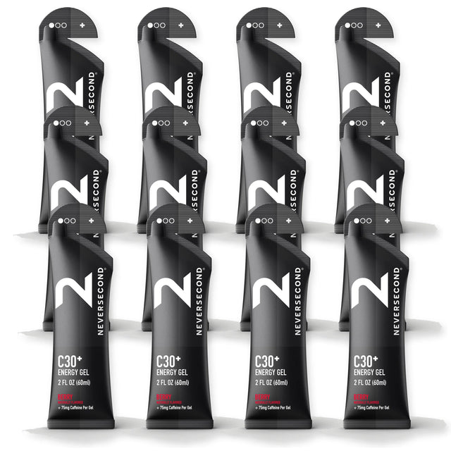 Neversecond C30+ caffeinated energy gel Berry - Box of 12