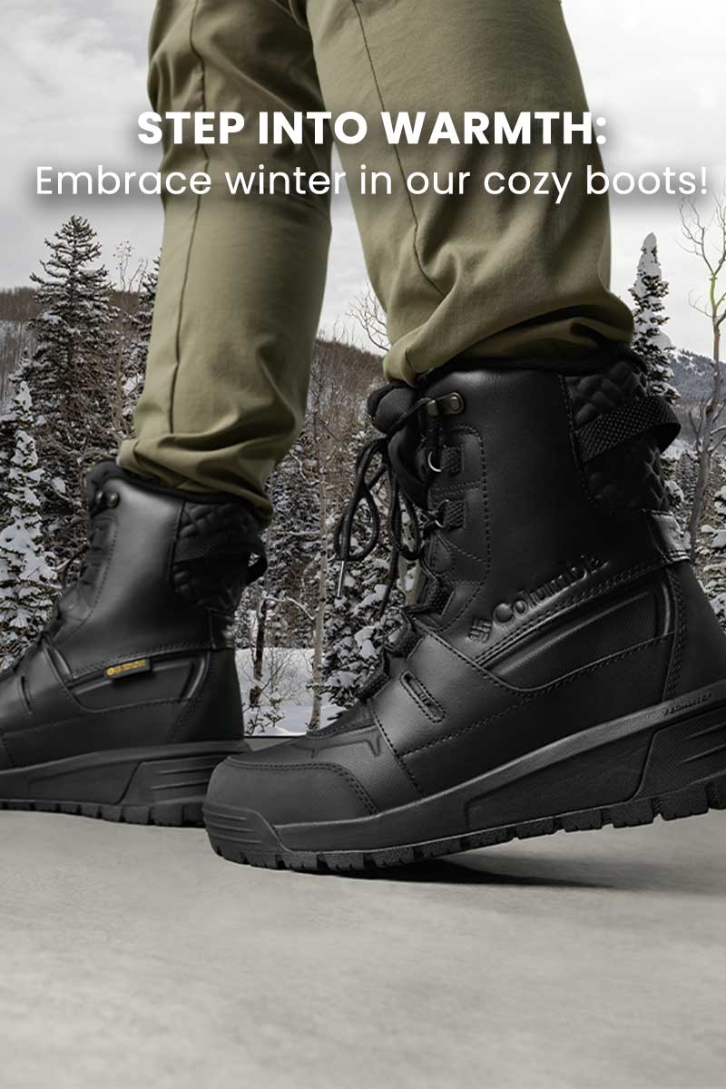 Step into warmth: Embrace winter in our cozy boots!