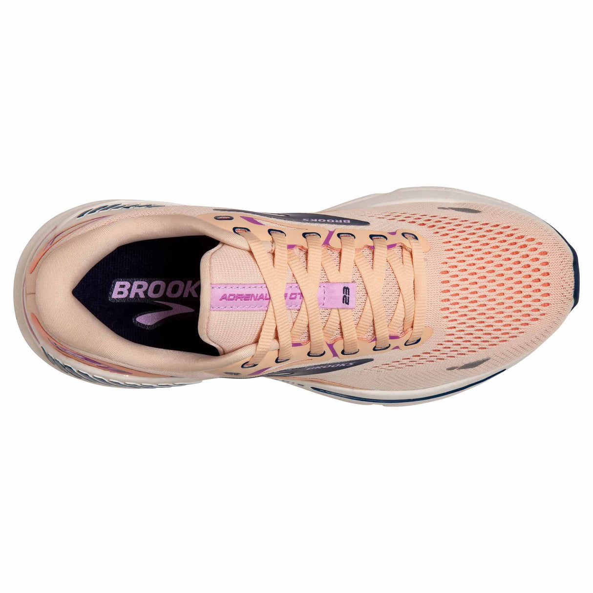 Brooks Adrenaline GTS 23 chaussures de course à pied femme - Apricot/Estate Blue/Orchid
