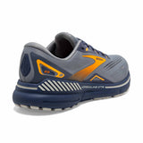 Brooks Adrenaline GTS 23 chaussures de course à pied homme - Grey / Crown Blue / Orange