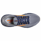 Brooks Adrenaline GTS 23 chaussures de course à pied homme - Grey / Crown Blue / Orange