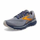 Brooks Adrenaline GTS 23 chaussures de course à pied homme - Grey / Crown Blue / Orange