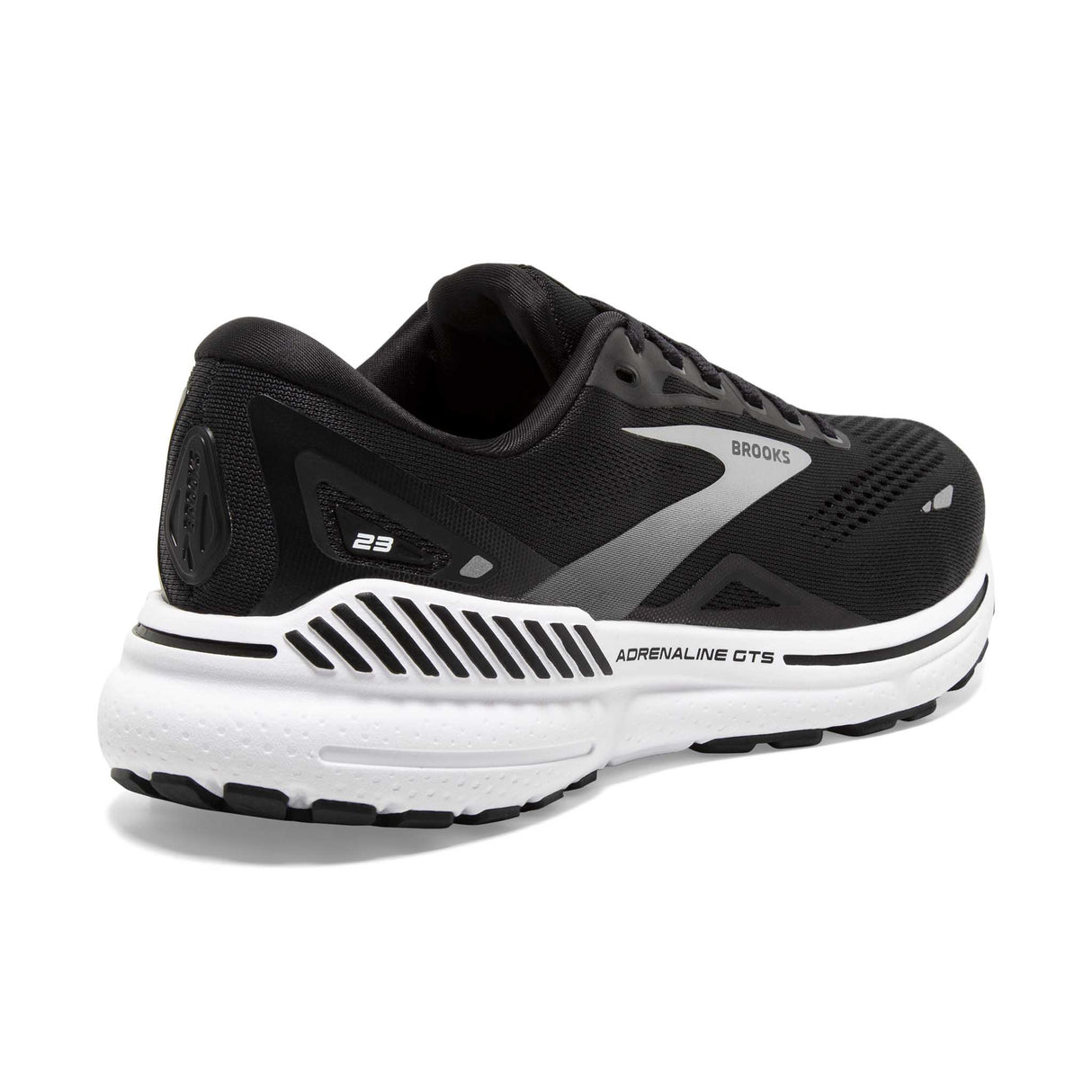 Brooks Adrenaline GTS 23 chaussures de course à pied homme talon - Black/White/Silver