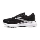 Brooks Adrenaline GTS 23 chaussures de course à pied homme lateral- Black/White/Silver