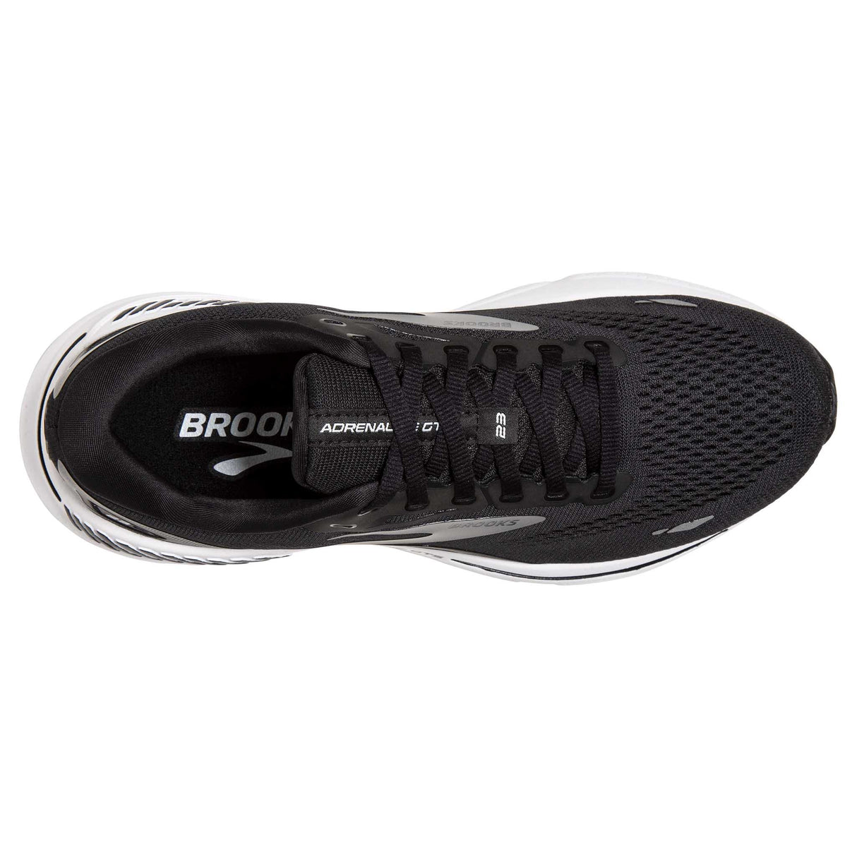 Brooks Adrenaline GTS 23 chaussures de course à pied homme empeigne - Black/White/Silver