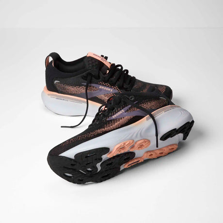 Brooks Adrenaline GTS 25 chaussures de course femme - Black / Peach / Mulled Grape