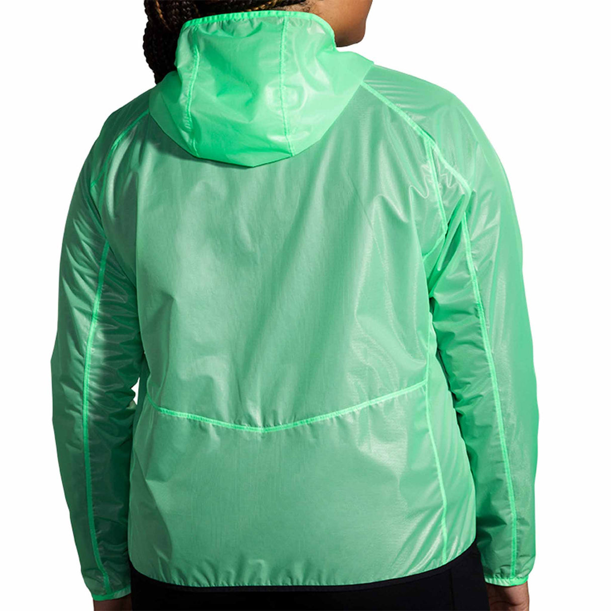 Brooks All Altitude Jacket veste de course à pied femme - Neo Green / Black