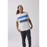 Brooks Atmosphere Short Sleeve 3.0 T-shirt homme live - Smoke / Shadow Stripe
