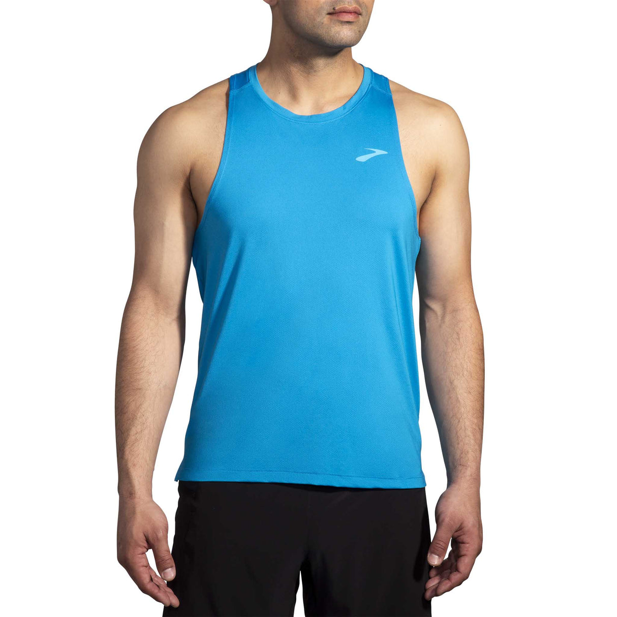 Camisole de course a pied Brooks Atmosphere Singlet 2.0 pour homme - cerulean face